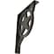 Ekena Millwork Austin Wrought Iron Bracket, (Triple center brace), Antiqued Warm Silver 2"W x 12"D x 15"H BKTM02X12X15TAUAWS - alternate 1